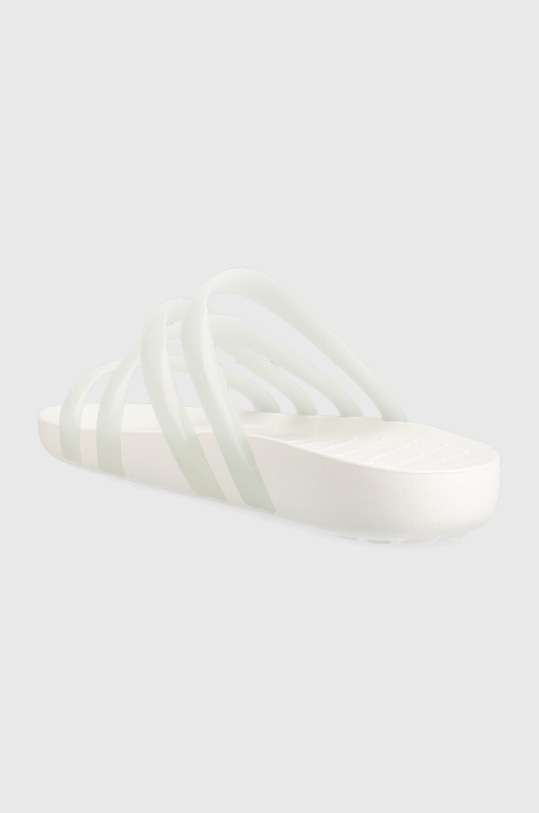 Cipők Crocs papucs Splash Glossy Strappy Sandal 208537.100 fehér