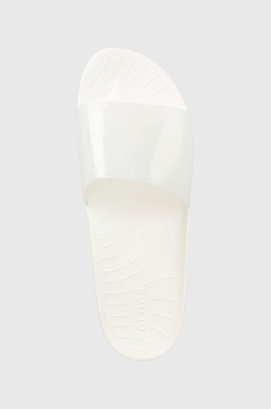 Παντόφλες Crocs Splash Glossy Slide λευκό 208538.100