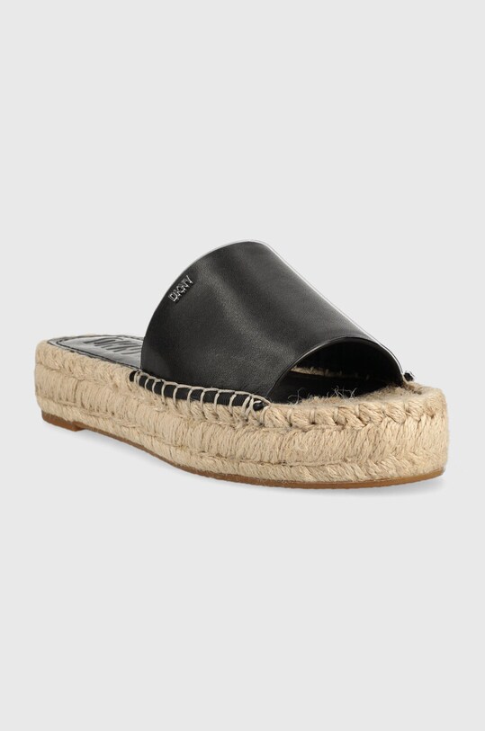 Dkny klapki skórzane CAMILLO K1304618.BLK czarny SS23