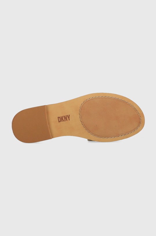 Dkny klapki skórzane GRACEN K1351537.GLD złoty