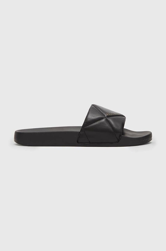 Kožené pantofle AllSaints BELL přírodní kůže černá WF0005Z