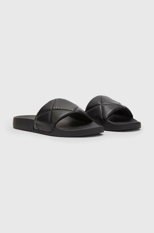 Kožené pantofle AllSaints BELL WF0005Z černá SS23