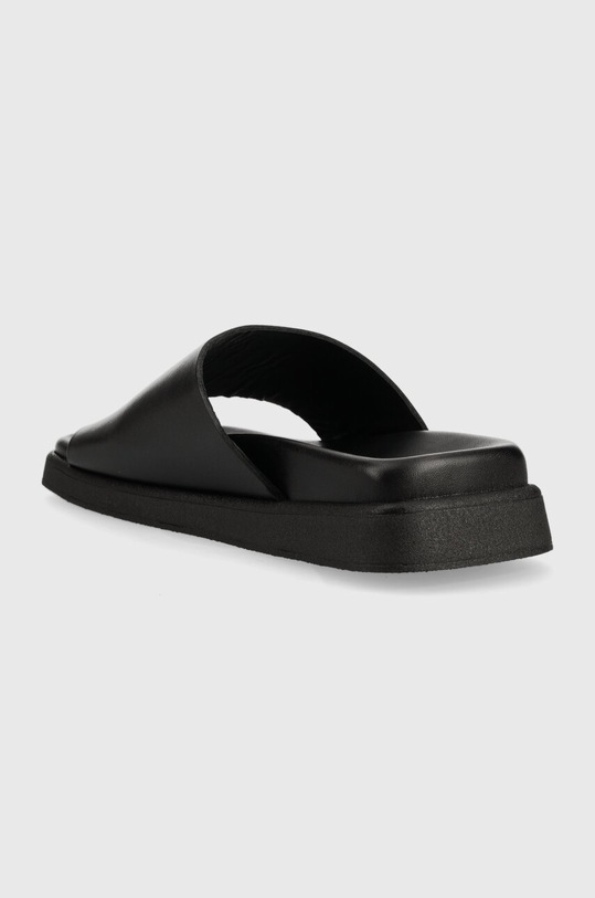 Obuwie Alohas klapki skórzane Toe Ring Flop S00174.25 czarny