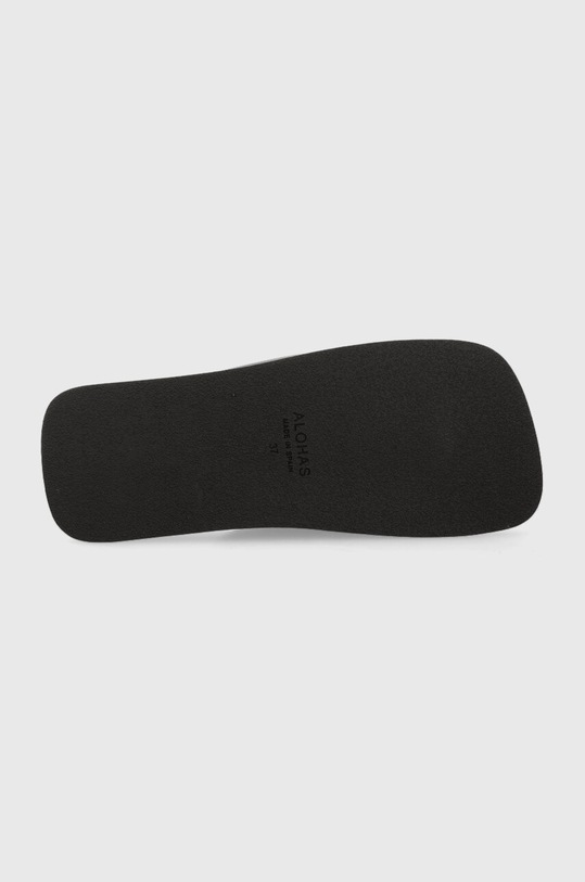 Alohas klapki skórzane Toe Ring Flop S00174.25 czarny