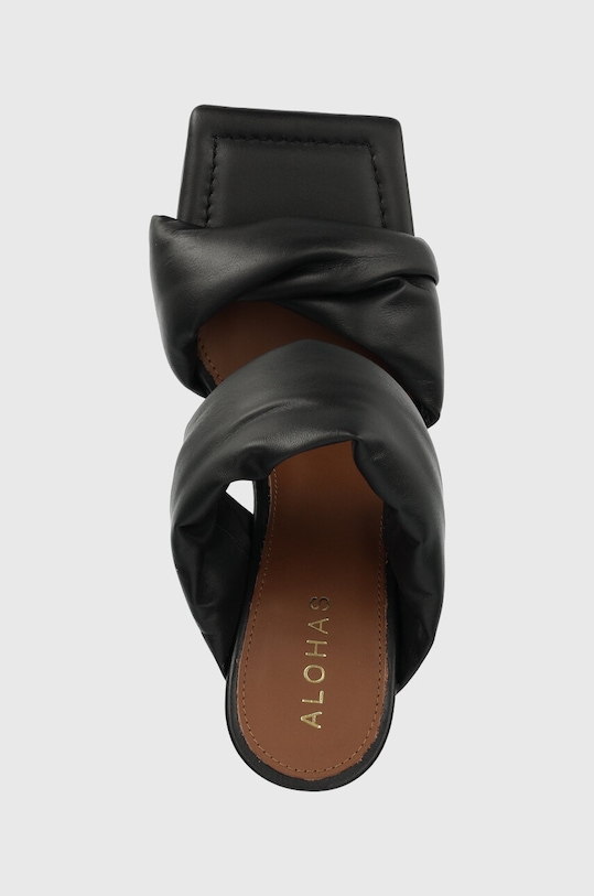 Alohas klapki skórzane czarny HEWEO1.25
