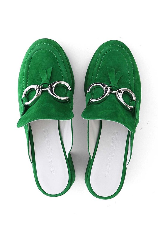 Велурени чехли Kennel & Schmenger Ira зелен 91.44530.402