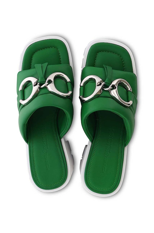 Кожаные шлепанцы Kennel & Schmenger Fire зелёный 91.53540.615