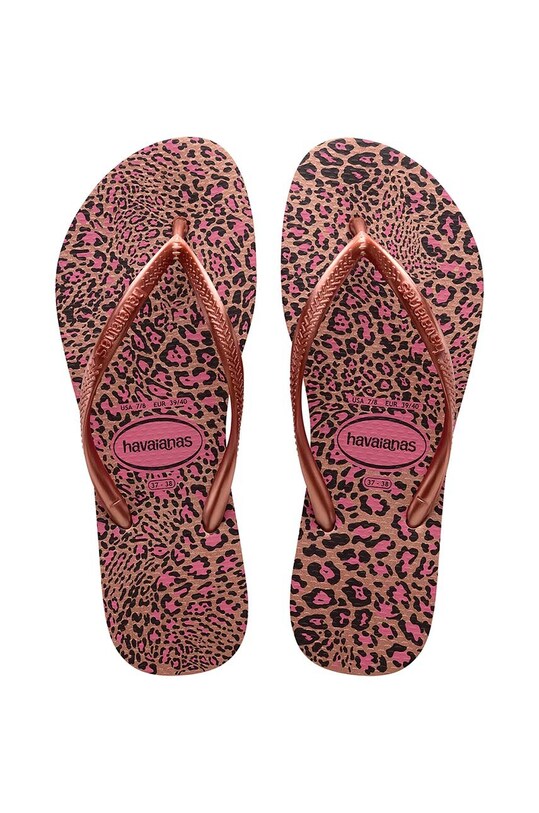 Havaianas japonki SLIM ANIMALS syntetyczny różowy 4103352.6459