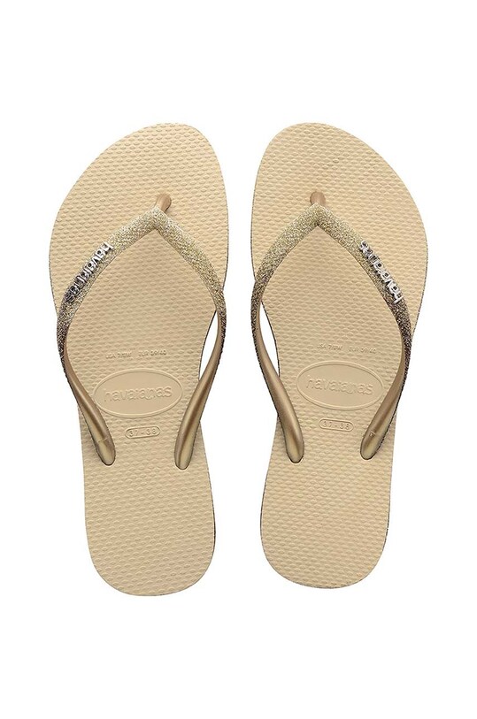 Žabky Havaianas SLIM SPARKLE II plochý béžová 4146093.0154