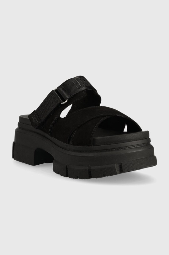 Замшеві шльопанці UGG Ashton Slide 1136765.BLK чорний SS24