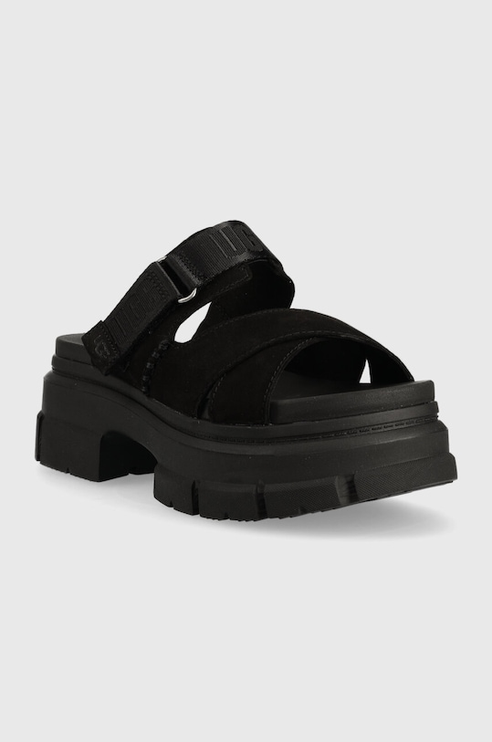 UGG papuci din piele Ashton Slide 1136765.BLK negru SS24