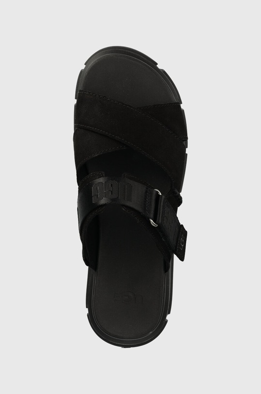 UGG papuci din piele Ashton Slide negru 1136765.BLK