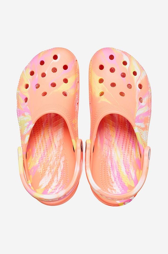 Šľapky Crocs Marbled Clog viacfarebná 206867.PAPAYA
