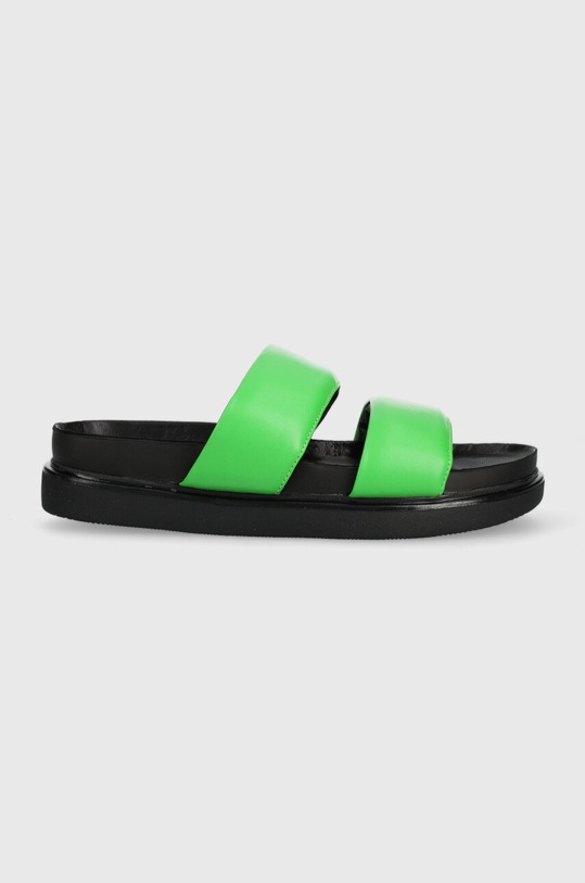 Vagabond Shoemakers klapki skórzane ERIN płaski zielony 5332.701.55