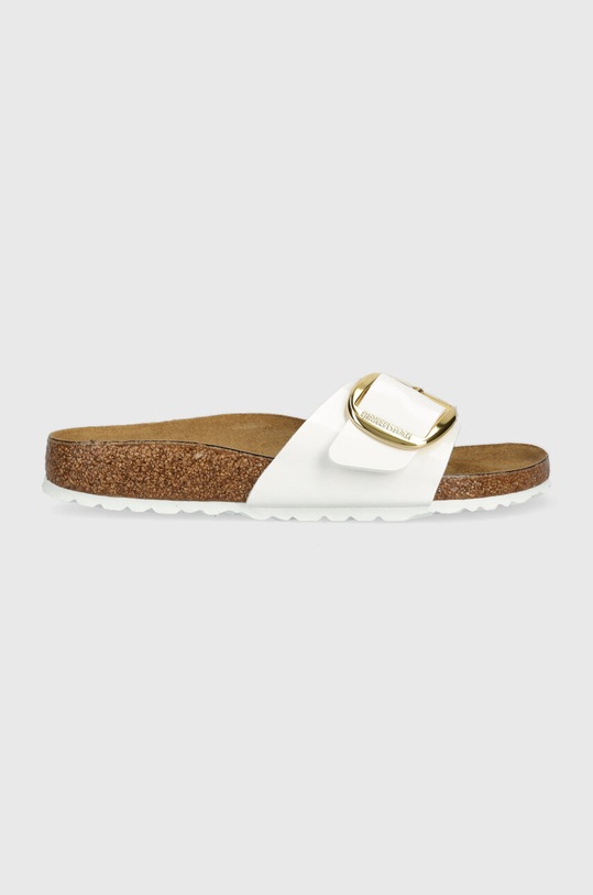 Birkenstock klapki 1019814 imitacja skóry licowej biały 1019814