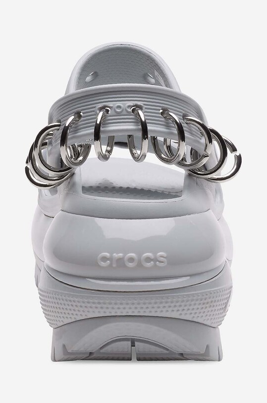 Shoes Crocs sliders Mega Crush Rebel 208339.SHIMMER gray