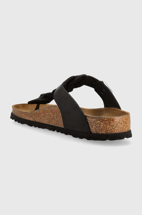 Παπούτσια Δερμάτινες σαγιονάρες Birkenstock Gizeh Braided 1021349 μαύρο
