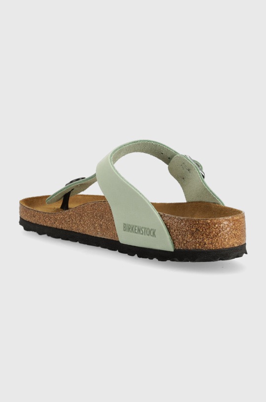 Obuv Nubukové šľapky Birkenstock Gizeh SFB 1023973 zelená