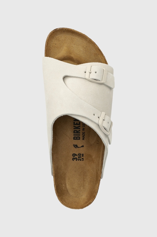 Semišové šľapky Birkenstock Zurich sivá 1025008