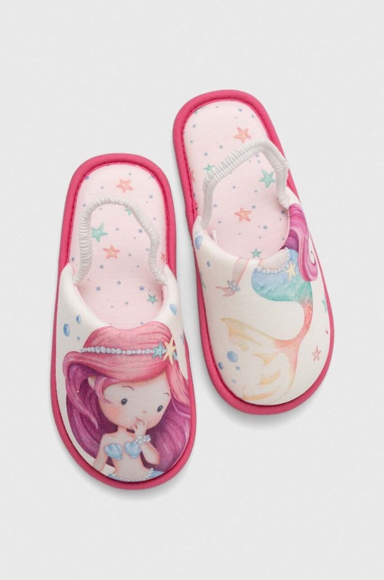 Παιδικές παντόφλες United Colors of Benetton ροζ 8G5M0D00P.G.SEASONAL