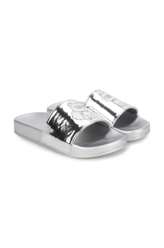 Karl Lagerfeld klapki dziecięce srebrny Z19095.27.35