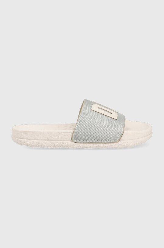 Dkny klapki dziecięce srebrny D39110.32.35