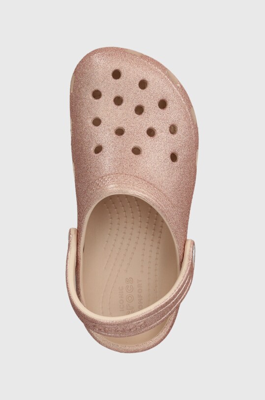 Crocs slapi copii CLASSIC GLITTER CLOG roz 206993.CROCS.CLASSIC.GL