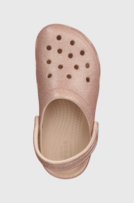 Παιδικές παντόφλες Crocs CLASSIC GLITTER CLOG ροζ 206993.CROCS.CLASSIC.GL