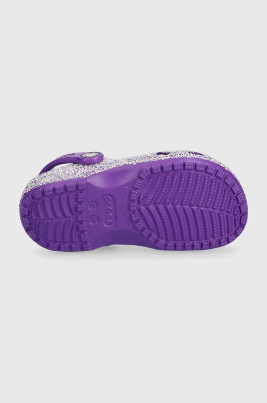 Παιδικές παντόφλες Crocs CLASSIC GLITTER CLOG 206993.CROCS.CLASSIC.GL μωβ
