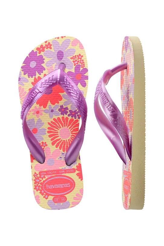 Παιδικές σαγιονάρες Havaianas FLORES 4000052 μωβ