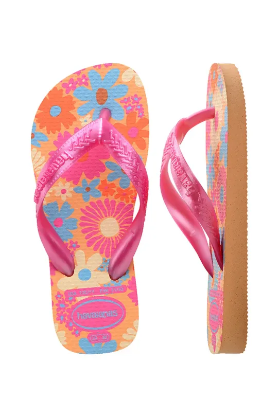 Παιδικές σαγιονάρες Havaianas FLORES 4000052 ροζ