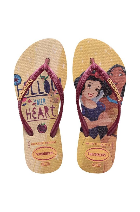 Havaianas infradito per bambini SLIM PRINCESS personaggi dei cartoni animati beige 4123328