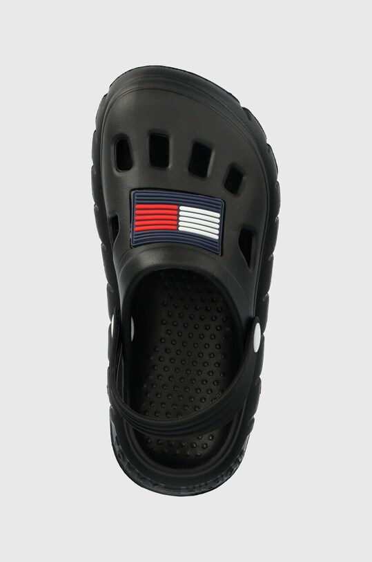 Παιδικές παντόφλες Tommy Hilfiger μαύρο T3X2.32915.30.38