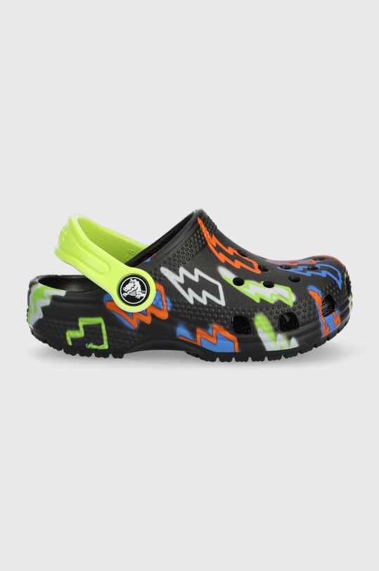 Detské šľapky Crocs CLASSIC LIGHTNING BOLT CLOG čierna 208309.CROCS.CLASSIC.LI