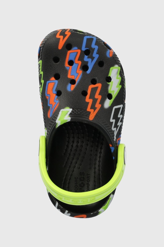 Detské šľapky Crocs CLASSIC LIGHTNING BOLT CLOG čierna 208309.CROCS.CLASSIC.LI
