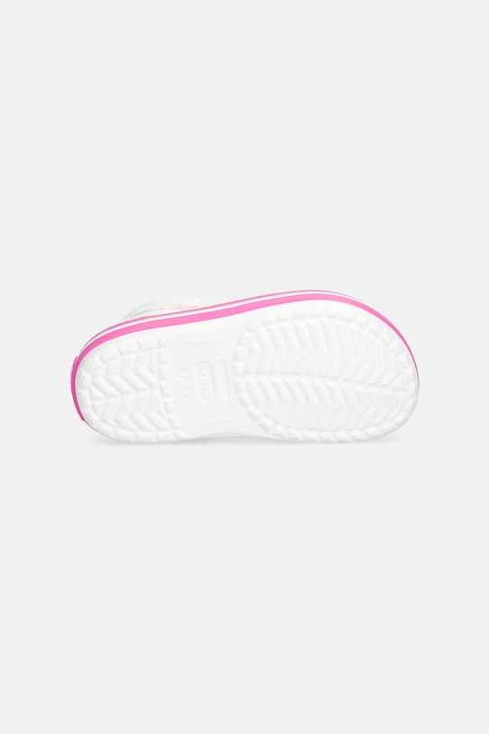 Crocs klapki dziecięce CROCBAND KIDS CLOG 207006.CROCS.CROCBAND.K biały