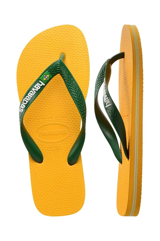 Havaianas japonki dziecięce BRASIL LOGO 4110850.27.32 żółty