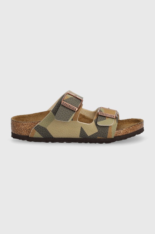 Detské šľapky Birkenstock imitácia kože zelená 1024728