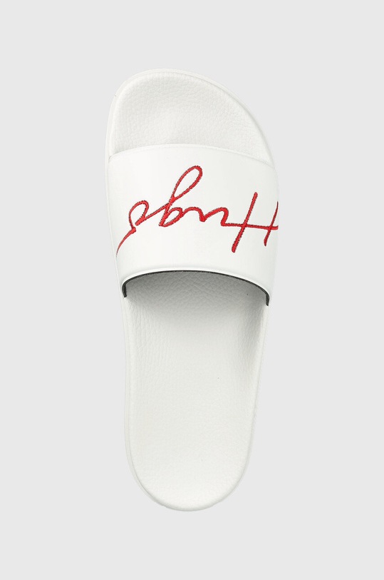 HUGO klapki Match biały 50487657.100