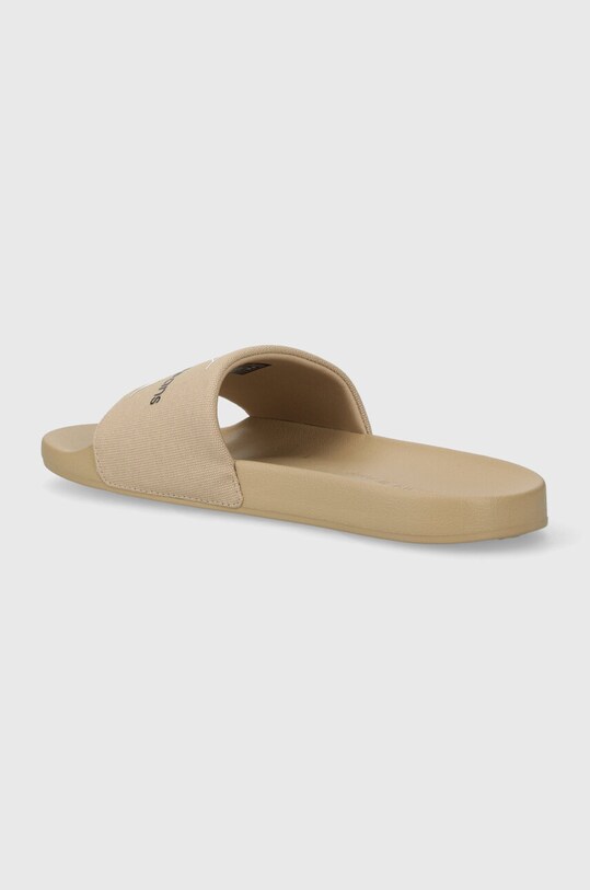 Obuwie Calvin Klein Jeans klapki SLIDE MONOGRAM CO YM0YM00061 beżowy