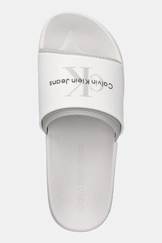 Calvin Klein Jeans klapki SLIDE MONOGRAM TPU biały YM0YM00361