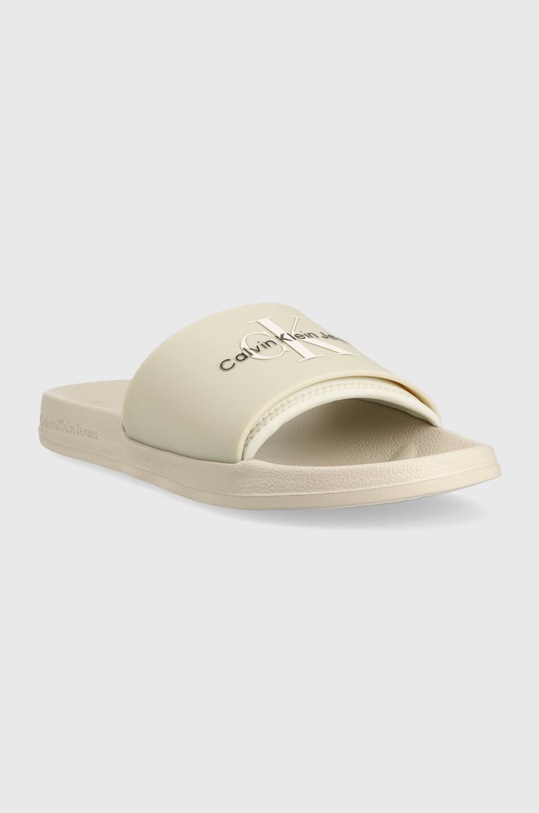 Calvin Klein Jeans klapki SLIDE MONOGRAM TPU YM0YM00361 beżowy SS25