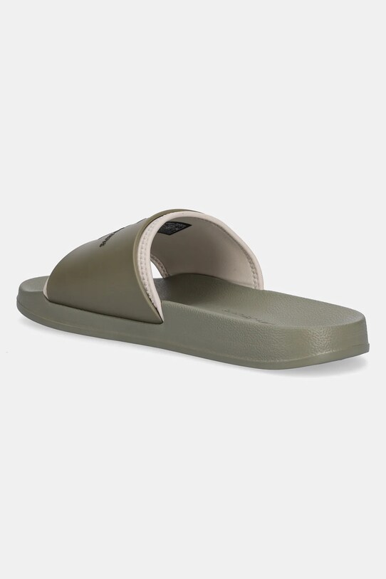 Obuv Šľapky Calvin Klein Jeans SLIDE MONOGRAM TPU YM0YM00361 zelená