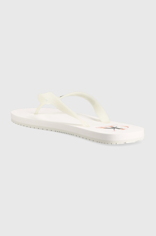 Încălțăminte Calvin Klein Jeans slapi BEACH SANDAL AOP YM0YM00656 alb