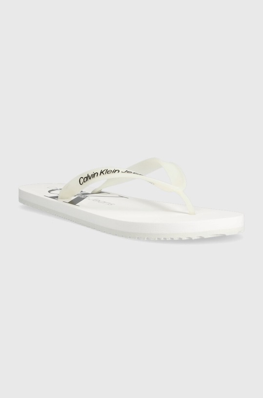 Calvin Klein Jeans slapi BEACH SANDAL MONOGRAM TPU YM0YM00838 alb SS24