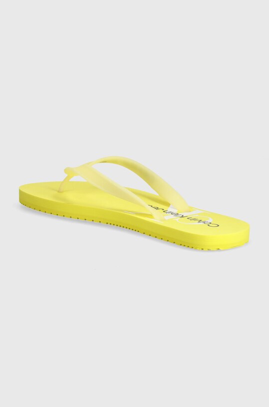 Obuwie Calvin Klein Jeans japonki BEACH SANDAL MONOGRAM TPU YM0YM00838 żółty