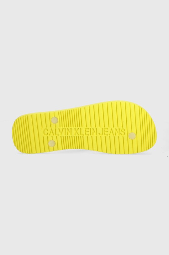 Calvin Klein Jeans japonki BEACH SANDAL MONOGRAM TPU YM0YM00838 żółty