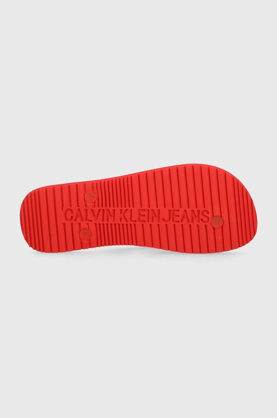 Calvin Klein Jeans japonki BEACH SANDAL MONOGRAM TPU YM0YM00838 czerwony