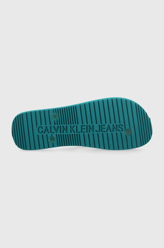 Calvin Klein Jeans japonki BEACH SANDAL MONOGRAM TPU YM0YM00838 turkusowy