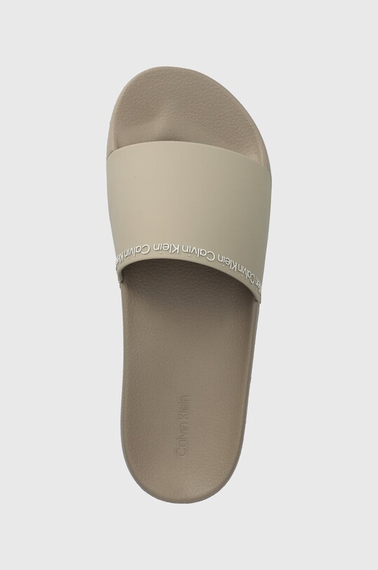 Natikače Calvin Klein POOL SLIDE RUBBER bež HM0HM00981